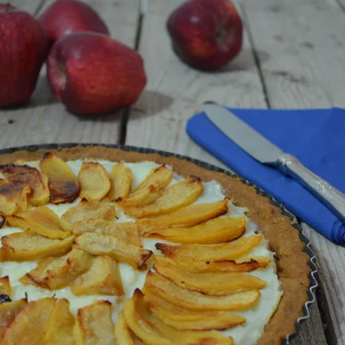 Συνταγή για τάρτα μήλου με κρέμα πατισερί