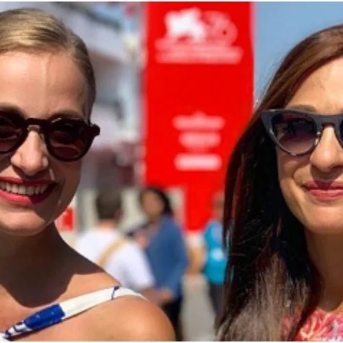 Έμιλυ Κολιανδρή - Λένα Δροσάκη | Στο Φεστιβάλ Βενετίας με Mi-Ro δημιουργίες