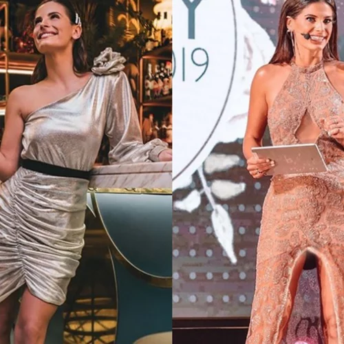 Πρώτη φορά παρουσιάστρια | Τα πιο stunning looks της Χριστίνας Μπόμπα με αφορμή το «The Voice»