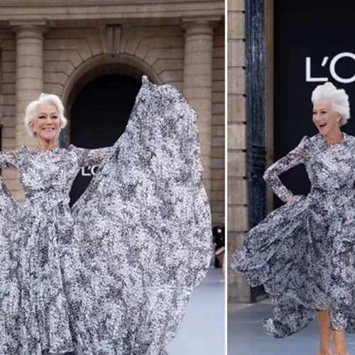 Η Helen Mirren περπάτησε ξυπόλητη στην πασαρέλα και έκλεψε τις εντυπώσεις