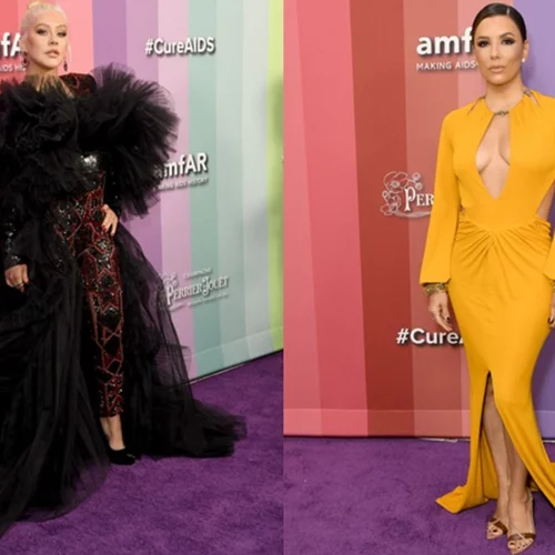 Οι celebrities που βρέθηκαν στο μοβ χαλί του amfAR στο Λος Άντζελες