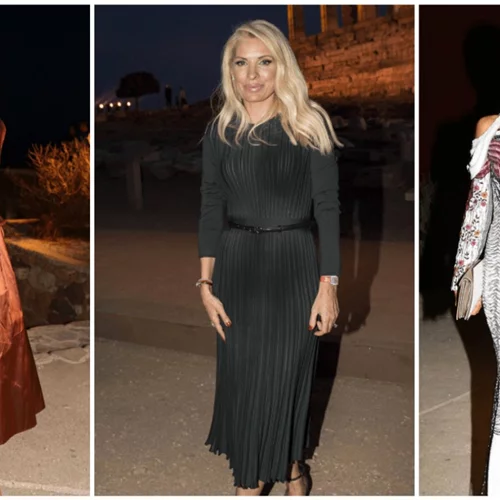Oι λαμπερές παρουσίες στο show της Mary Katrantzou στο Ναό του Ποσειδώνα