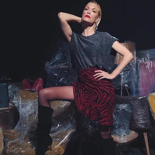 Βίκυ Καγιά | Στα γυρίσματα του GNTM με την μικρή Μπιάνκα (pic)