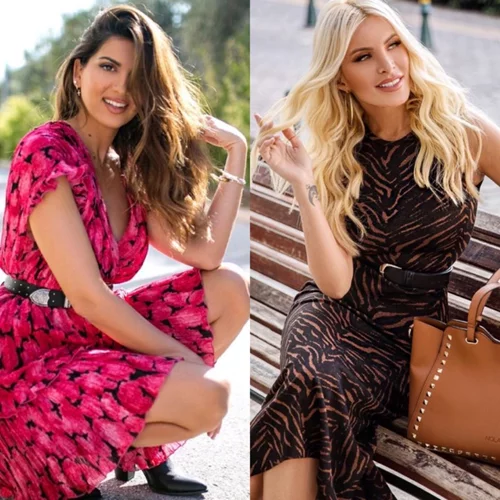 Το print που λατρεύουν τα κορίτσια στο Instagram | Η Κατερίνα Καινούργιου ή η Σταματίνα Τσιμτσιλή το φόρεσε καλύτερα;