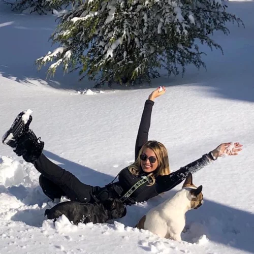 Κωνσταντίνα Σπυροπούλου | Περιπετειώδης απόδραση στον χιονισμένο Παρνασσό (pics,video)