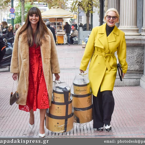 Ηλιάνα Παπαγεωργίου - Έλενα Χριστοπούλου | Τα looks τους σε πρόσφατο event ήταν η αποθέωση των χρωμάτων