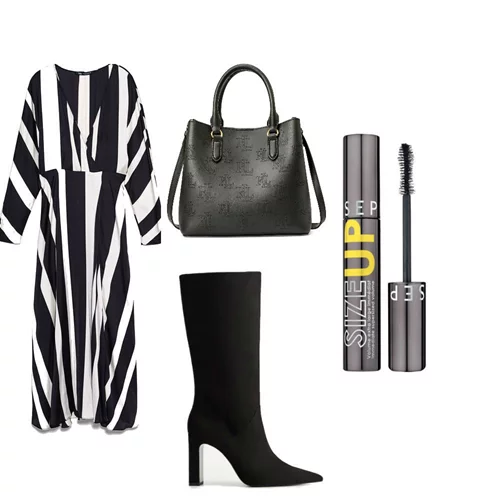 Πώς να φορέσω το ριγέ φόρεμα;