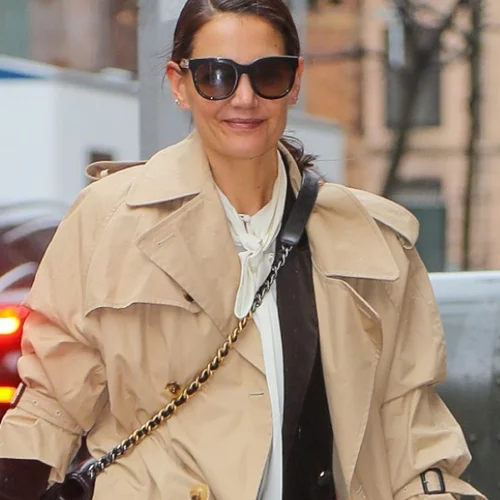 Η Katie Holmes φόρεσε στο front row το ιδανικό look για όλες τις ώρες