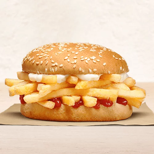 Η αμφιλεγόμενη ιδέα του burger με τηγανητές πατάτες