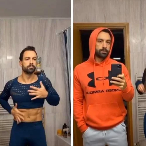 Σάκης Τανιμανίδης - Χριστίνα Μπόμπα | Κάνουν το viral video του Tik Tok με τον χορό και την ανταλλαγή ρούχων