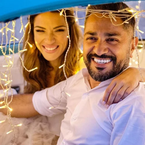 Βάσω Λασκαράκη - Λευτέρης Σουλτάτος | Με αυτόν τον τρόπο «έφεραν» το καλοκαίρι στην αυλή τους