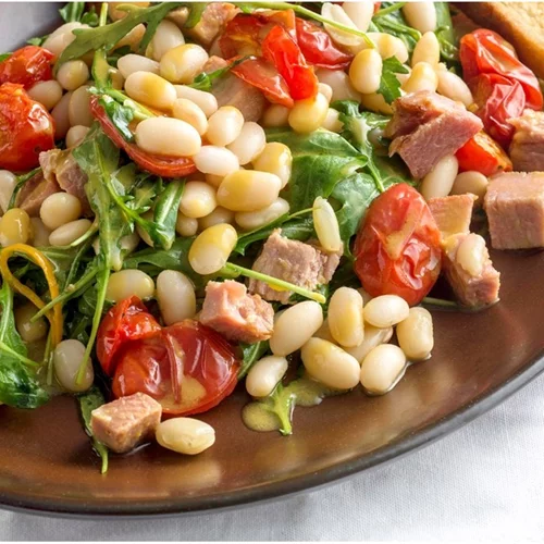 Σαλάτα με φασόλια και σύγκλινο