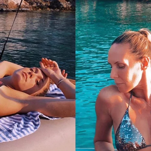 Εβελίνα Παπούλια-Αφροδίτη Λιάντου | Οι εντυπωσιακές φωτογραφίες με μαγιό από τις διακοπές τους