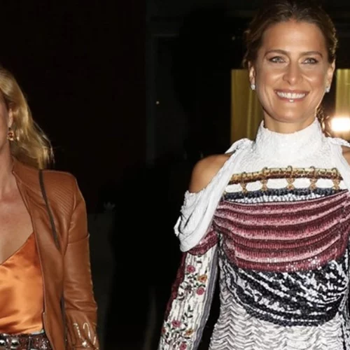 Τατιάνα Μπλάτνικ | Ποζάρει με απίθανο καφτάνι Mary Katrantzou στο ηλιοβασίλεμα (pics)