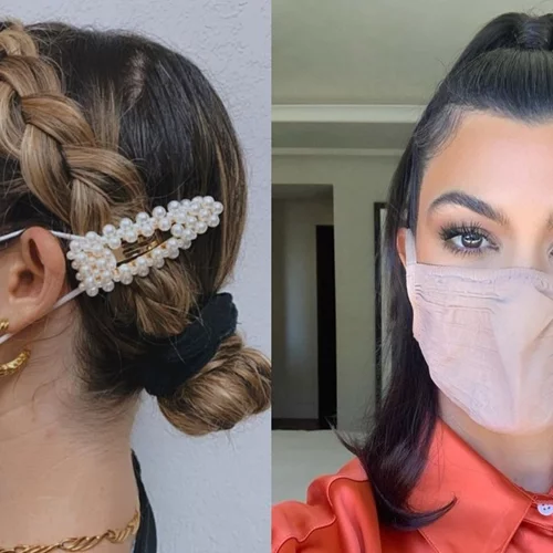 Κομψή με μάσκα | 5 χτενίσματα για να μην πονάνε τα αφτιά σου