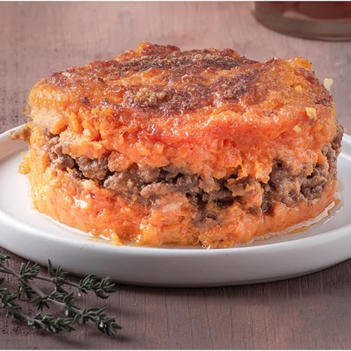 Παστίτσιο με γλυκοπατάτα και κιμά