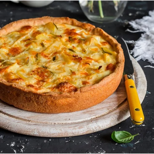 Τάρτα με ελαιόλαδο και τυρί