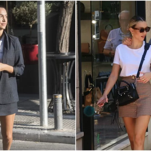 Αυτός ο συνδυασμός μίνι φούστας-παπουτσιών είναι ό,τι πιο σύγχρονο