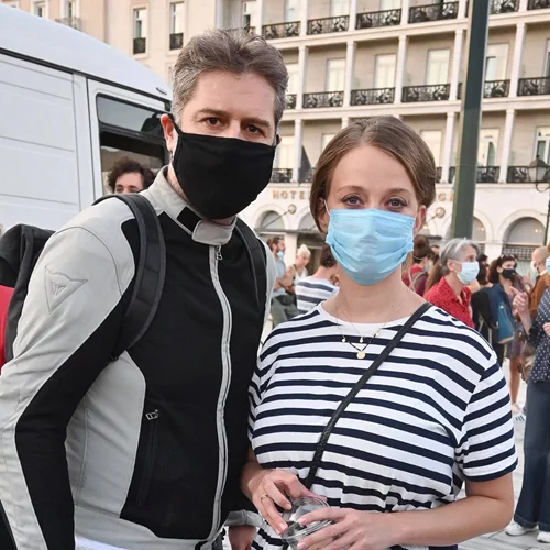 Λένα Δροσάκη | Η βόλτα με τον Αλέξανδρο Μπουρδούμη και το σώμα της τρεις μήνες μετά τη γέννα