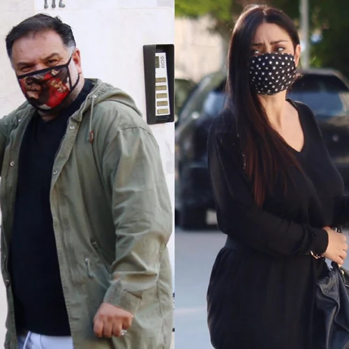 Νάνσυ Αντωνίου | Με total black look στο πλευρό του Γρηγόρη Αρναούτογλου