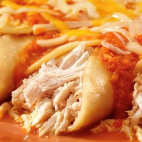 Enchiladas με γαλοπούλα και κοτόπουλο