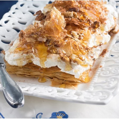 Cheesecake με γεύση μπακλαβά