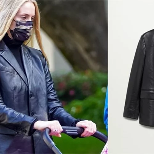 Η Sophie Turner με μοντέρνο σακάκι από τα Mango | Δες πώς το φόρεσε