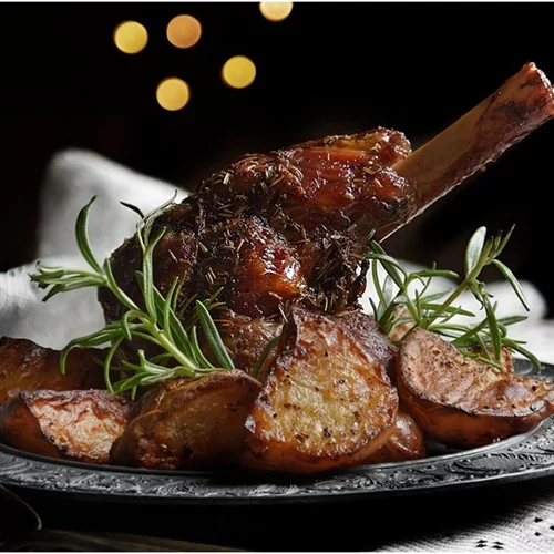 Κότσι μοσχαρίσιο με κρασί