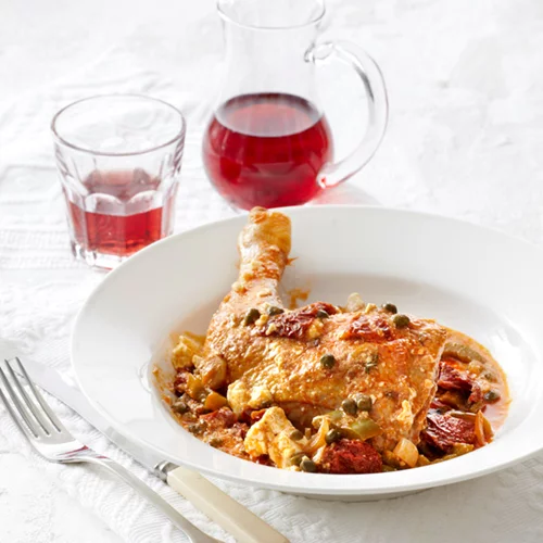 Κοτόπουλο με λιαστή ντομάτα και φέτα από τον Βασίλη Καλλίδη