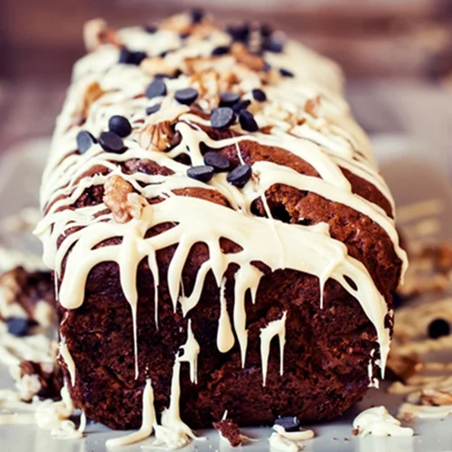 Κέικ μπανάνας με γέμιση καρύδια και κανέλα