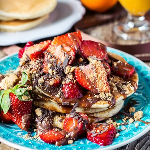 Νηστίσιμα πάνκεικς με αλεύρι ολικής άλεσης