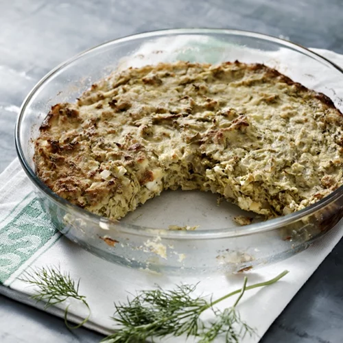 Αφράτο σουφλέ με κολοκυθάκια και φέτα από τον Βασίλη Καλλίδη