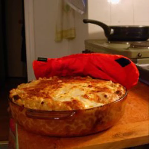 Μακαρόνια φούρνου σουφλέ χωρίς κρέμα γάλακτος ή μπεσαμέλ