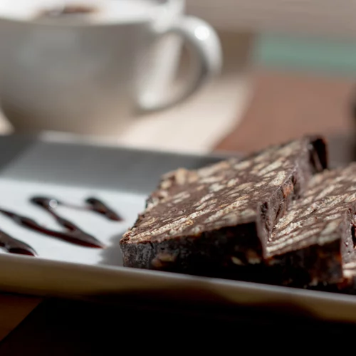 Vegan κορμός σοκολάτας | Χωρίς ζάχαρη με ελάχιστα υλικά