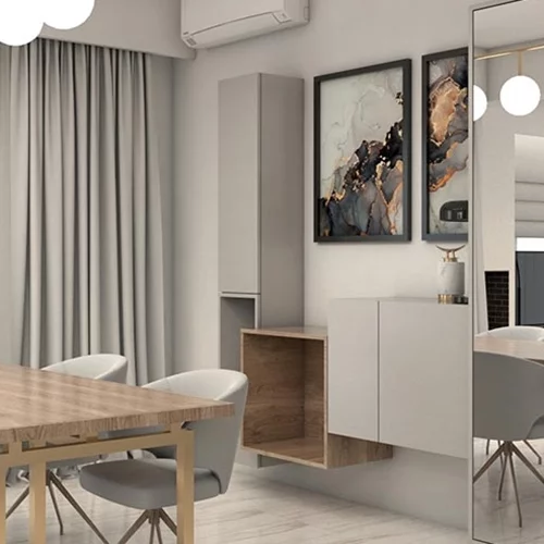 Γήινες αποχρώσεις, μίνιμαλ γραμμές | Πώς ένα διαμέρισμα στο Καματερό ισορροπεί υπέροχα την αρμονία με την πολυτέλεια χρησιμοποιώντας φυσικά υλικά