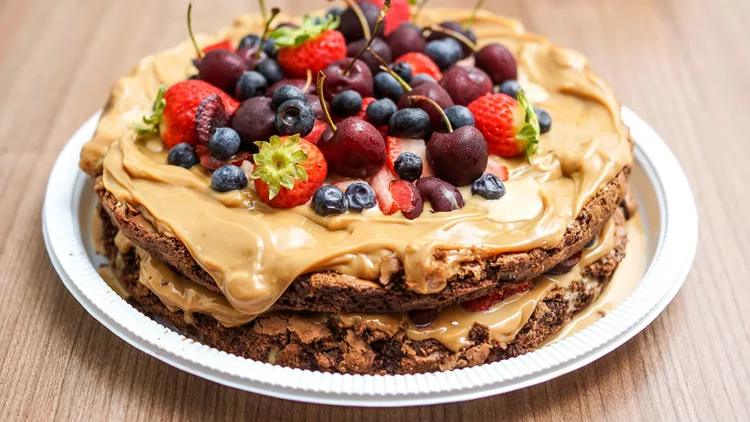 Butter Cookie Cake Toppings With Fruits