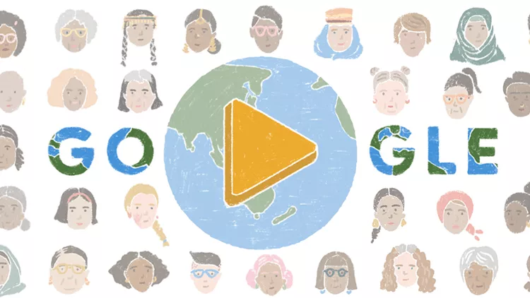 google doodle women day