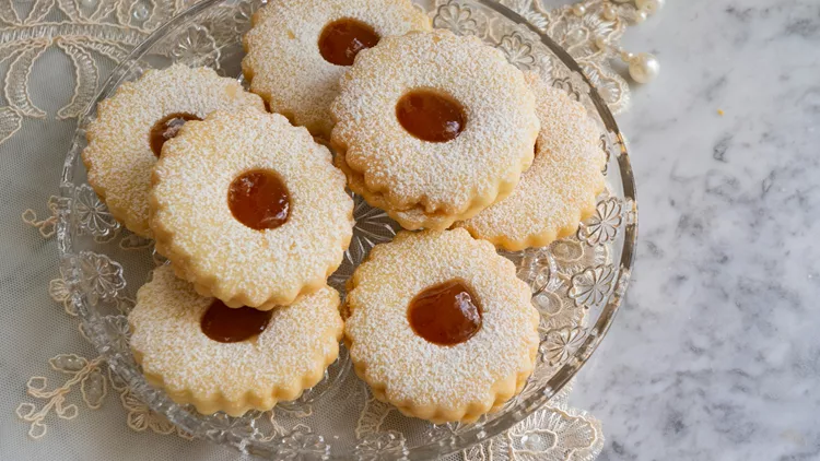 Biscuits with jam