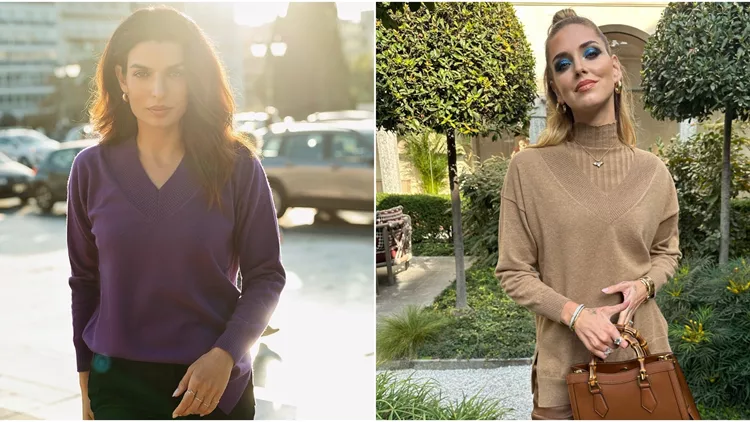 Η Chiara Ferragni και η Τόνια Σωτηροπούλου αγαπούν τα ίδια πουλόβερ για τον χειμώνα