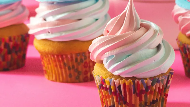 Rainbow cupcake