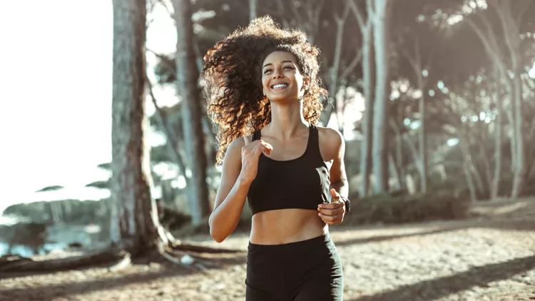 woman running