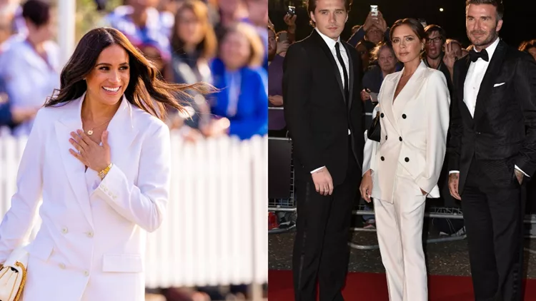 To φόρεσε η Meghan Markle, το φόρεσε η Victoria Beckham | Βάλε το λευκό κοστούμι στην check list του ανοιξιάτικου shopping