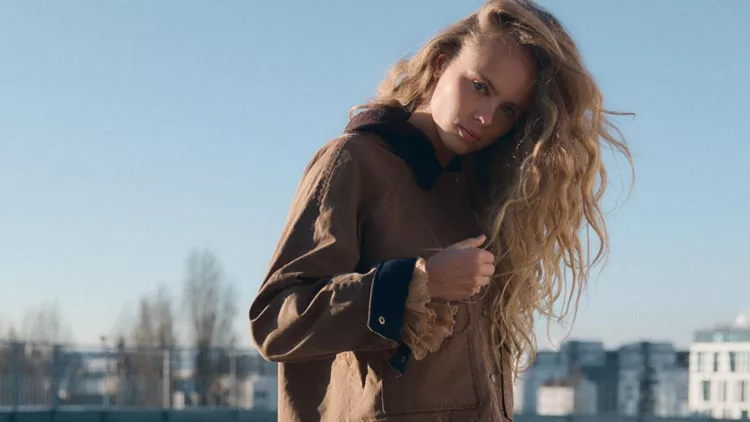 Καφέ jacket Zara