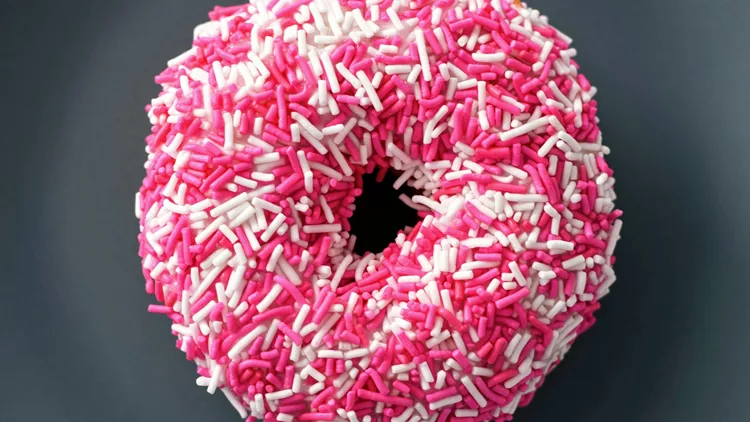 Pink donut