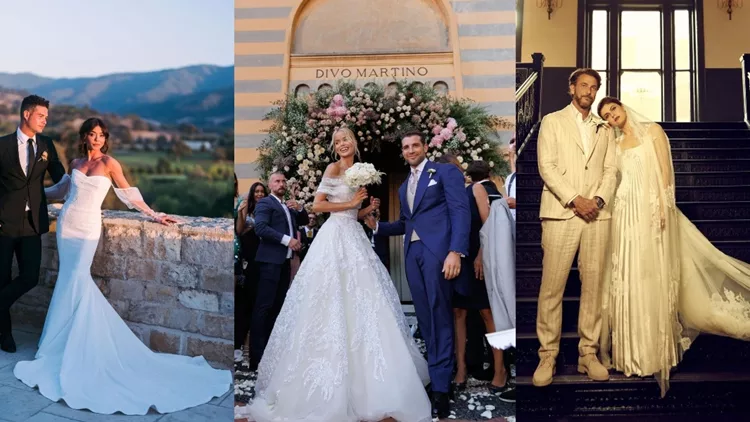 Βρήκαμε τα καλύτερα νυφικά looks από τους φετινούς γάμους των celebrities