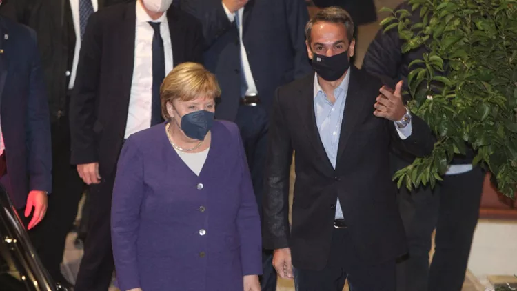 Μητσοτάκης, Merkel