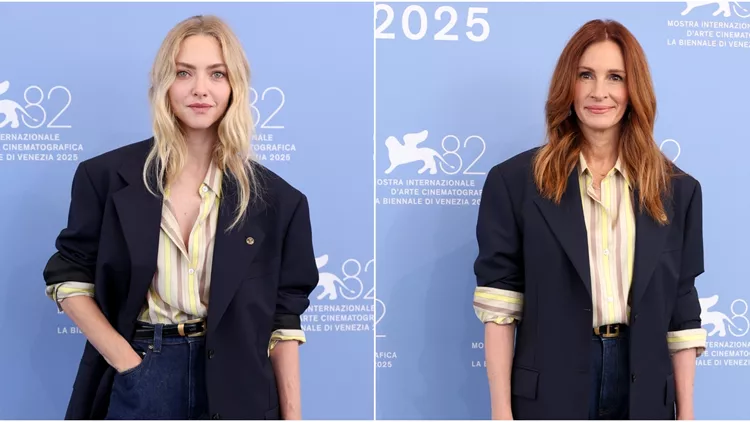 Amanda Seyfried and Julia Roberts