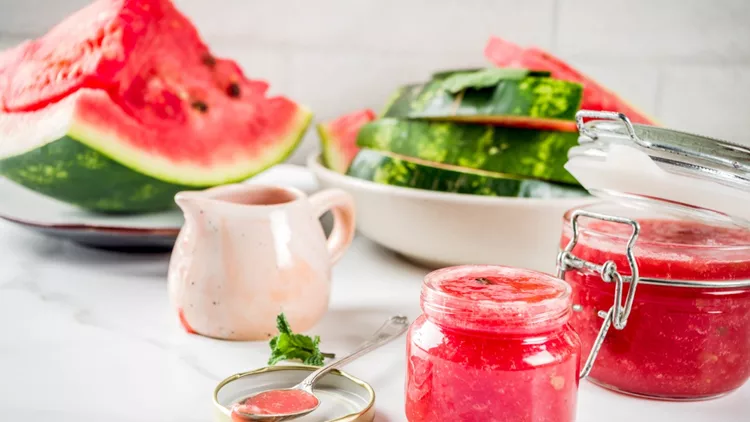 Homemade watermelon jam