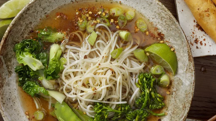 Ramen Noodle and Vegetable Soup