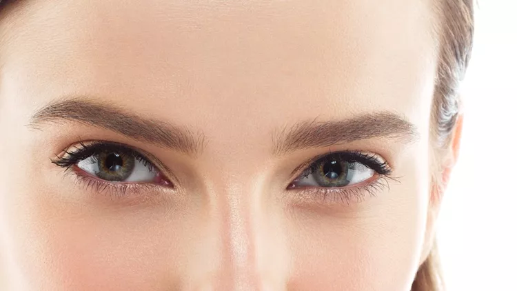 Eye woman eyebrow eyes lashes
